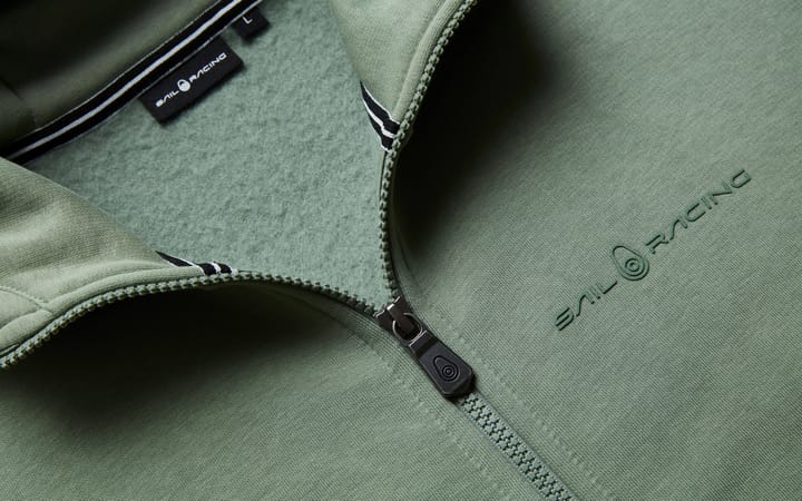 Sail Racing Men's Bowman Logo Zip Hood Hedge Green Sail Racing Sail Racing Men's Bowman Logo Zip Hood Hedge Green Sail Racing