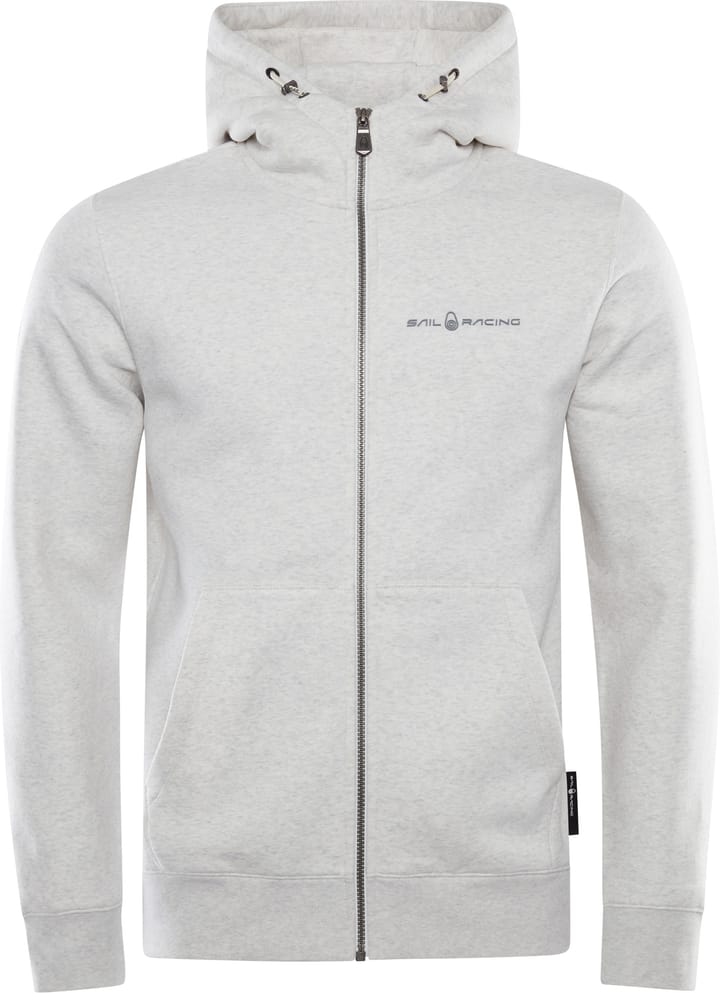 Sail Racing Men's Bowman Logo Zip Hood Light Grey Melange Sail Racing
