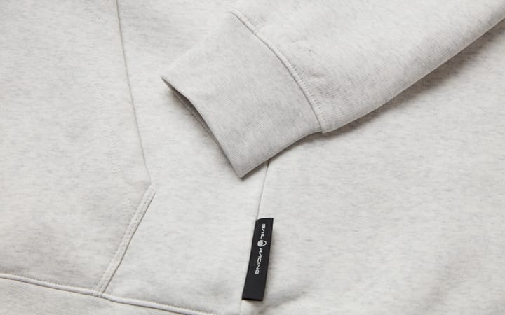 Sail Racing Men's Bowman Logo Zip Hood Light Grey Melange Sail Racing