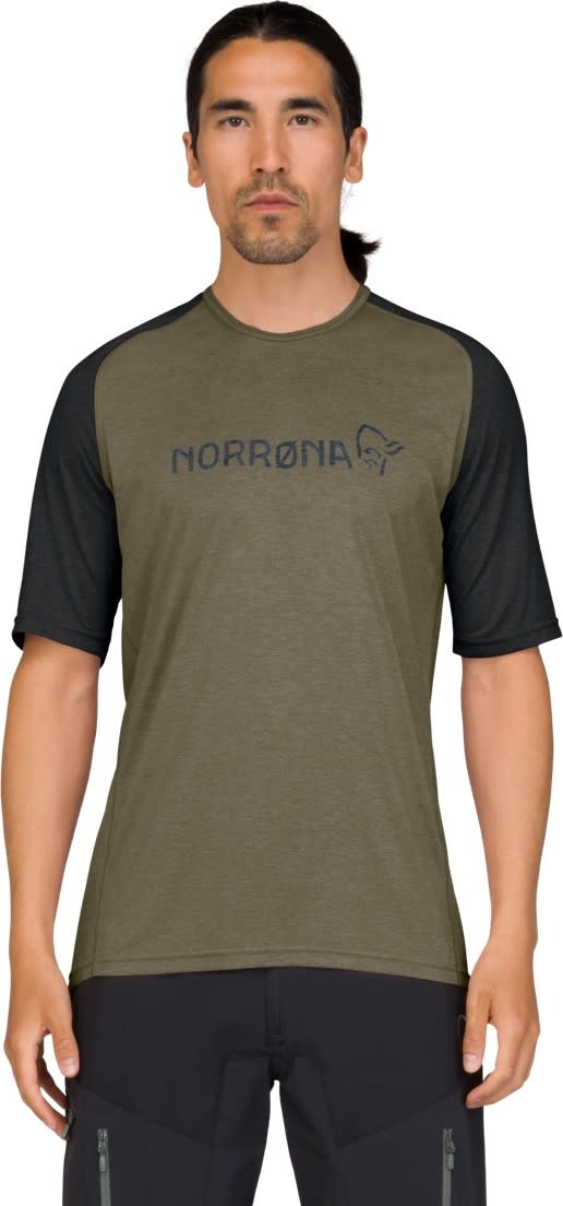 Norrøna Men's Fjørå Equaliser Lightweight T-Shirt Olive Night Norrøna