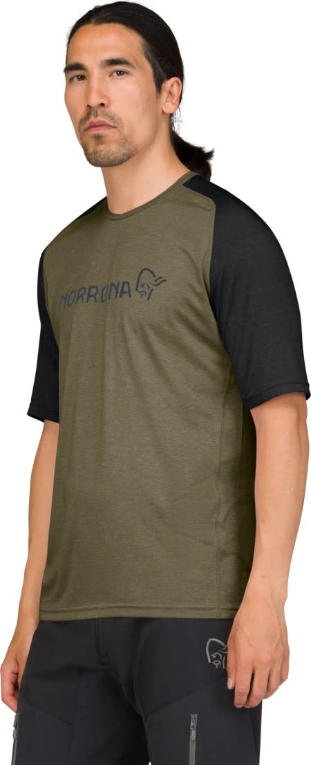 Norrøna Men's Fjørå Equaliser Lightweight T-Shirt Olive Night Norrøna