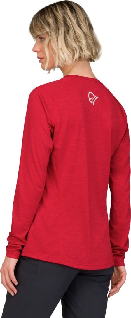 Norrøna Women's Fjørå Equaliser Lightweight Long Sleeve Aura Orange Norrøna