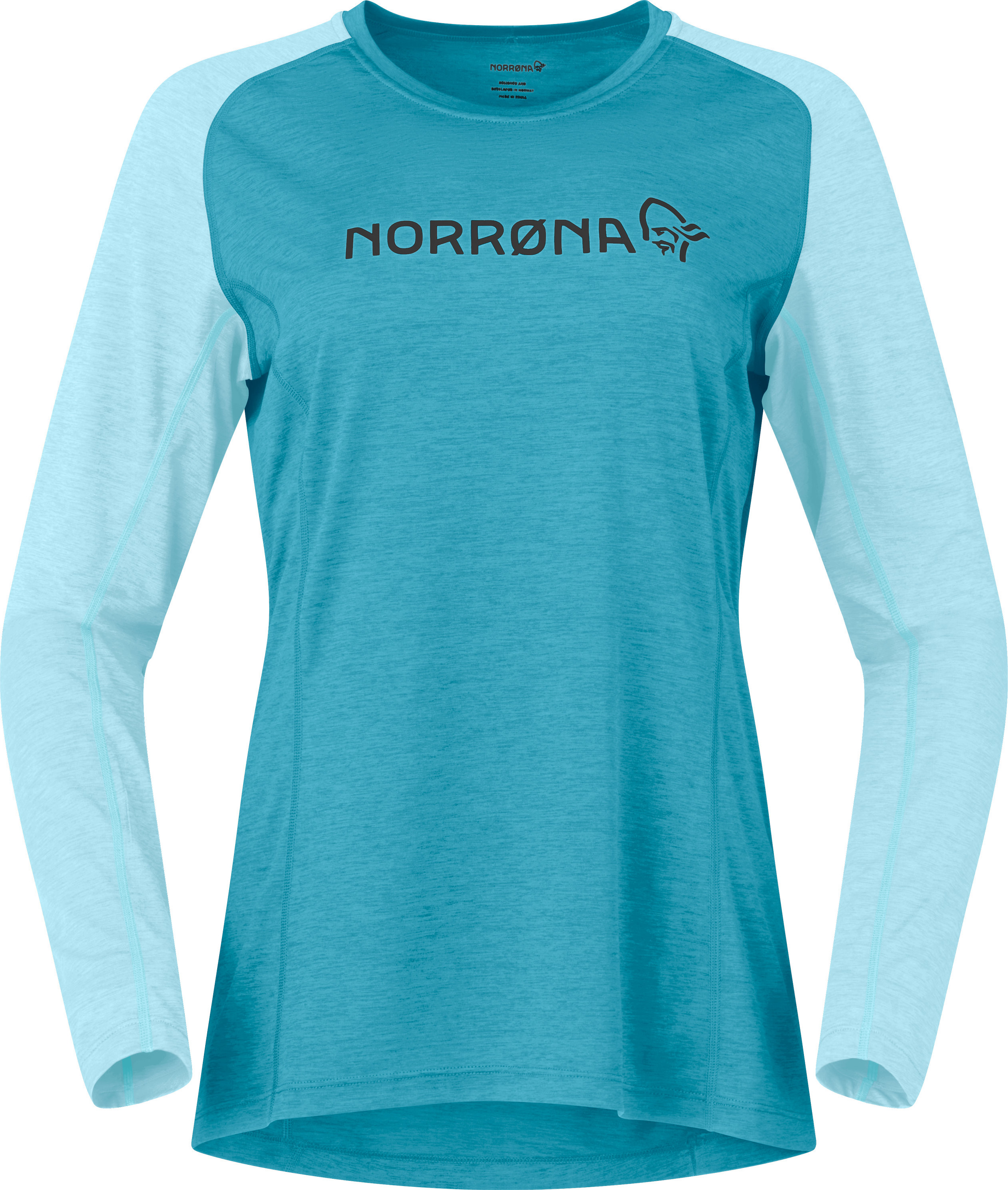 Norrøna Women's Fjørå Equaliser Lightweight Long Sleeve Brittany Blue/Aqua Haze Pitkähihaiset urheilupaidat L
