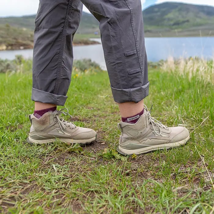 Injinji Outdoor Midweight Mini-Crew Wool Garnet Injinji