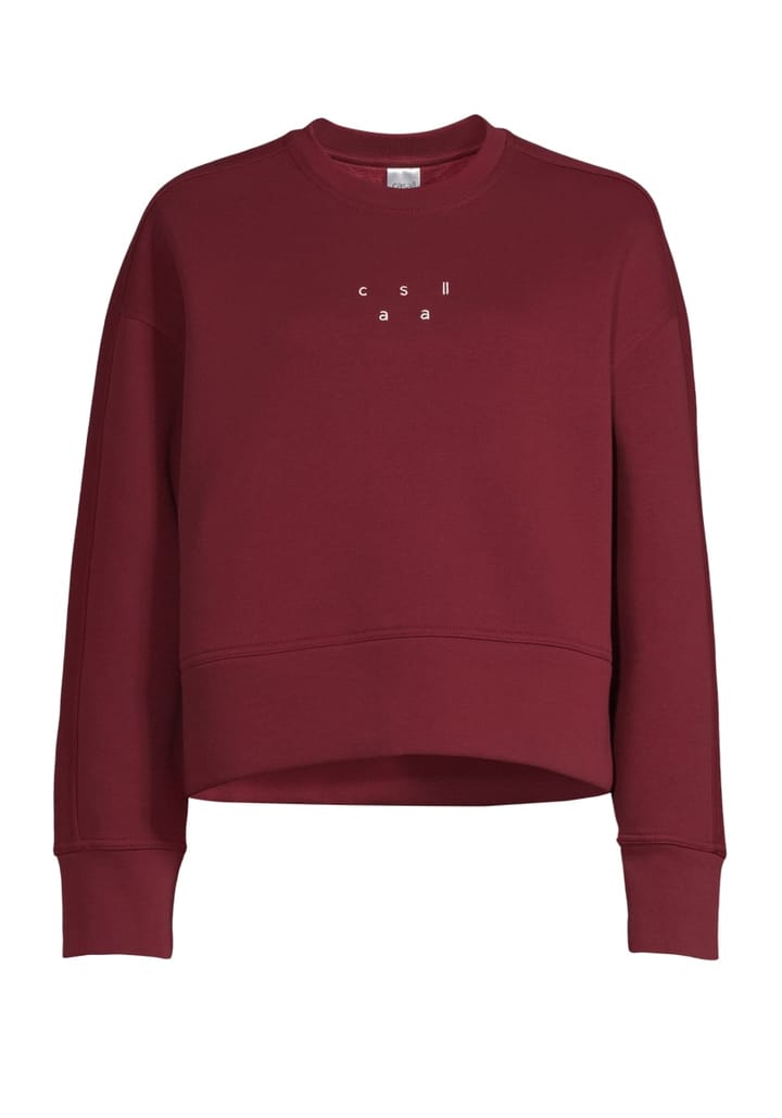 Casall Women's Boxy Crew Neck Sweatshirt Evening Red Casall