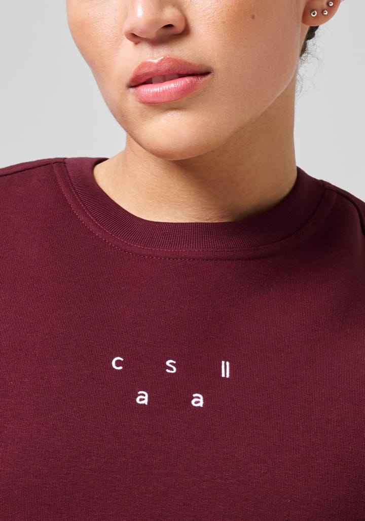 Casall Boxy Crew Neck Sweatshirt Evening Red Casall