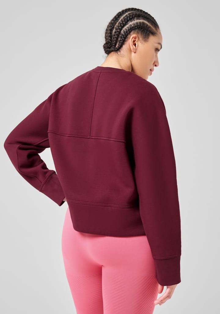 Casall Women's Boxy Crew Neck Sweatshirt Evening Red Casall