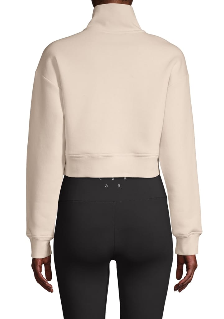 Casall Cropped Half Zip Sweatshirt Light Sand Casall Casall Cropped Half Zip Sweatshirt Light Sand Casall