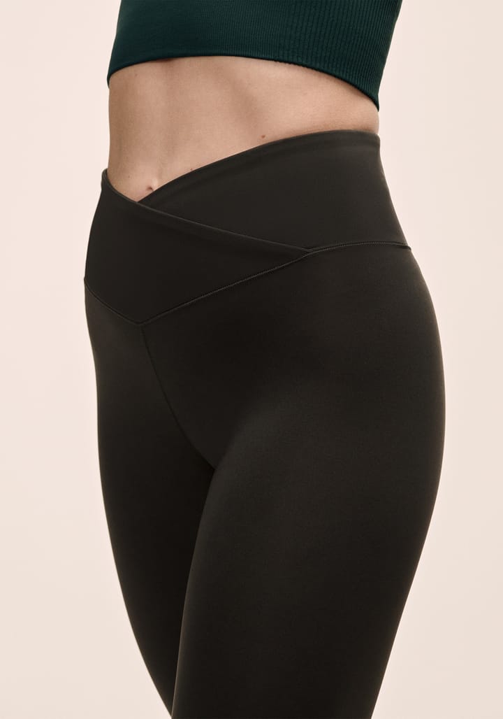 Casall Overlap High Waist Tights Black Casall