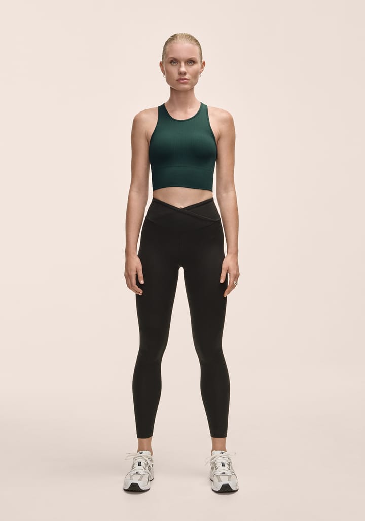 Casall Overlap High Waist Tights Black Casall