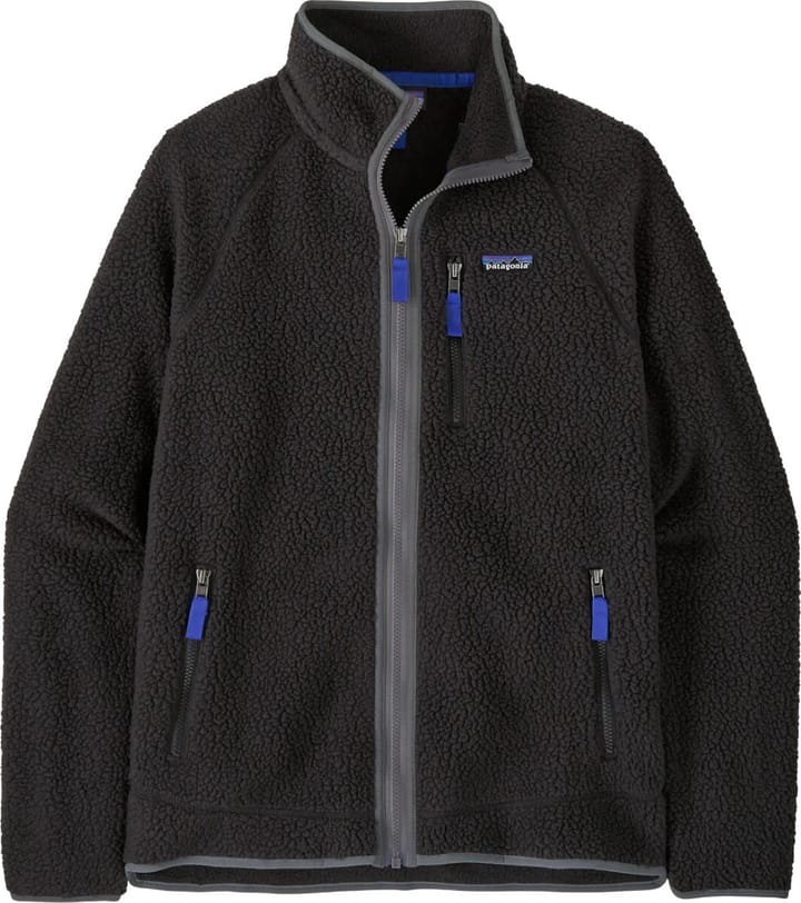 Patagonia Men's Retro Pile Fleece Jacket Black W/forge Grey Patagonia
