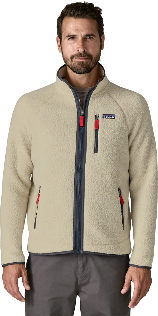 Patagonia Men's Retro Pile Fleece Jacket Pelican W/smolder Blue Patagonia Patagonia Men's Retro Pile Fleece Jacket Pelican W/smolder Blue Patagonia