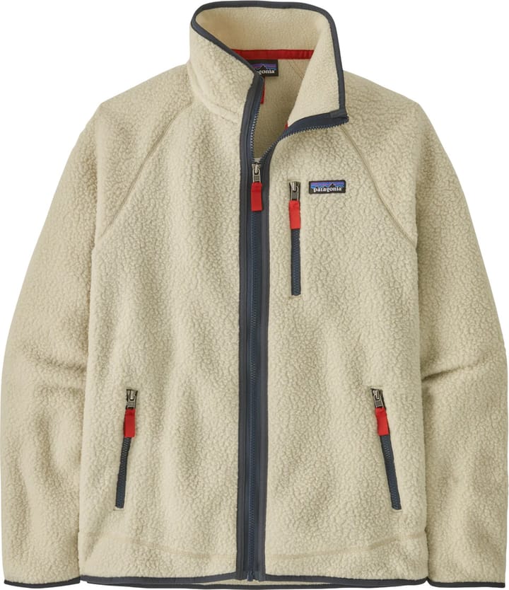 Patagonia Men's Retro Pile Fleece Jacket Pelican W/Smolder Blue Patagonia