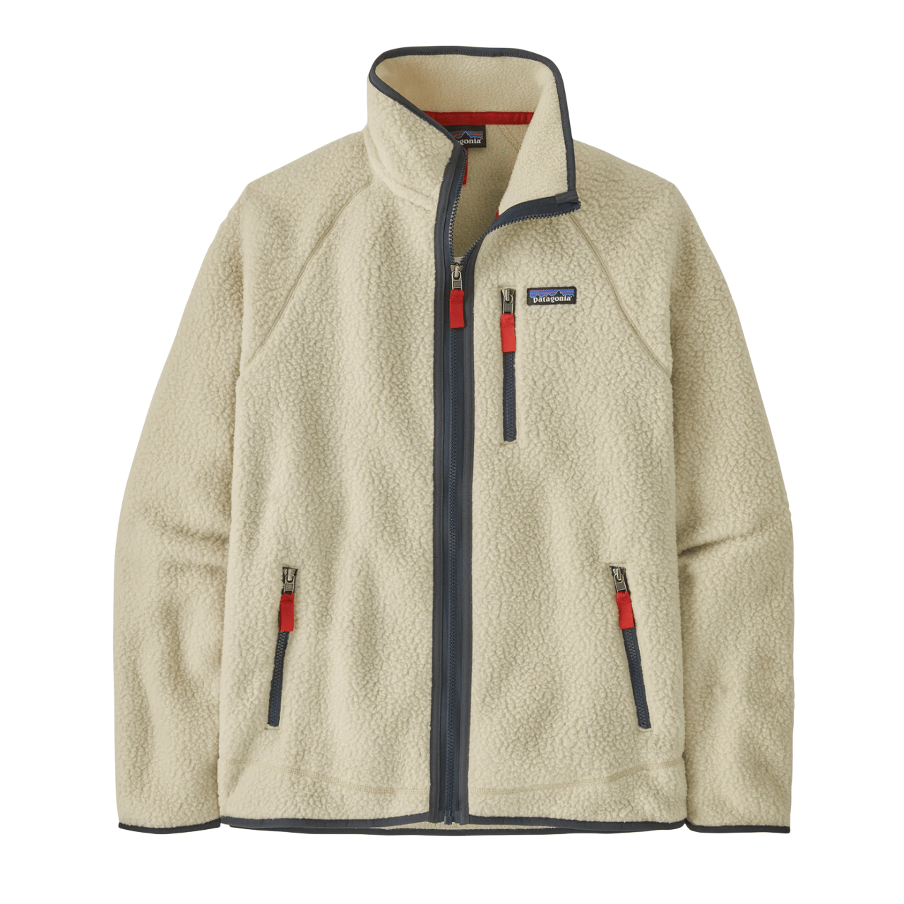 Patagonia Men's Retro Pile Fleece Jacket Pelican W/smolder Blue