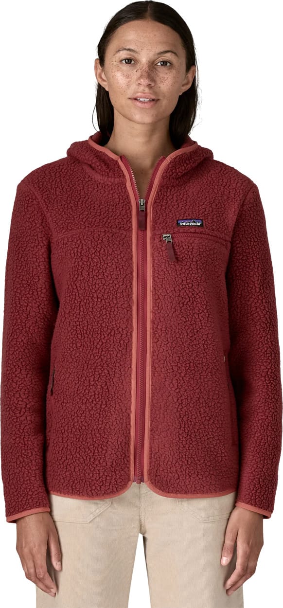 Patagonia Women's Retro Pile Fleece Hoody Sequoia Red Patagonia