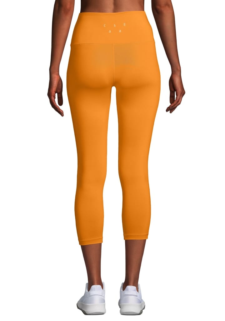 Casall Women's Ultra High Waist Cropped Tights Sunset Yellow Casall