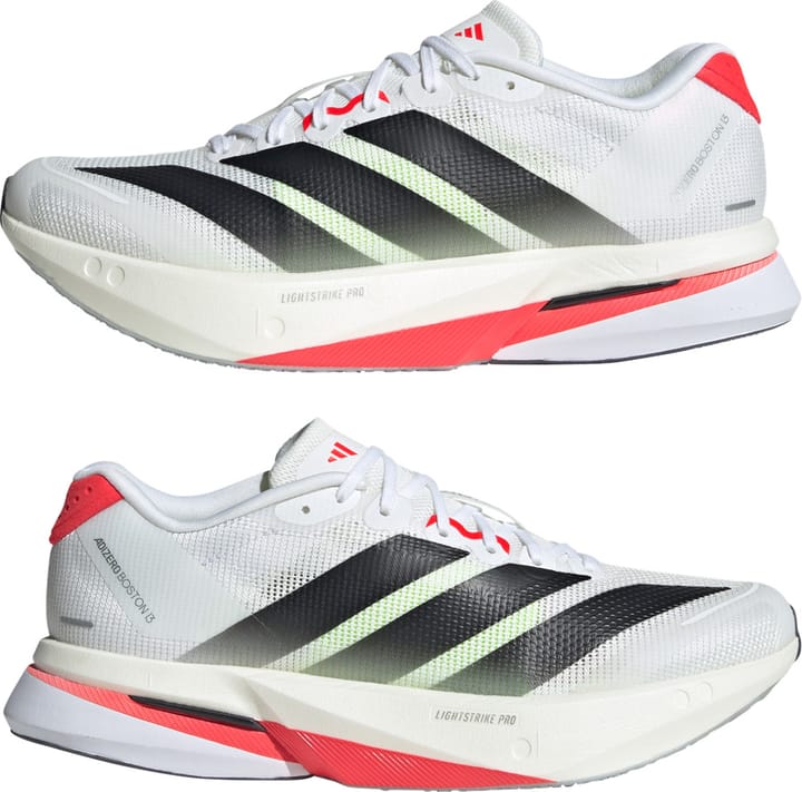 Adidas Women's Adizero Boston 13 Cloud White/Core Black/Lucid Red Adidas