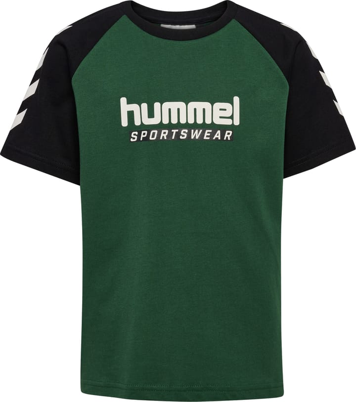 Hummel Hmljr Logo T-Shirt Short Sleeve Dark Green Hummel Hummel Hmljr Logo T-Shirt Short Sleeve Dark Green Hummel