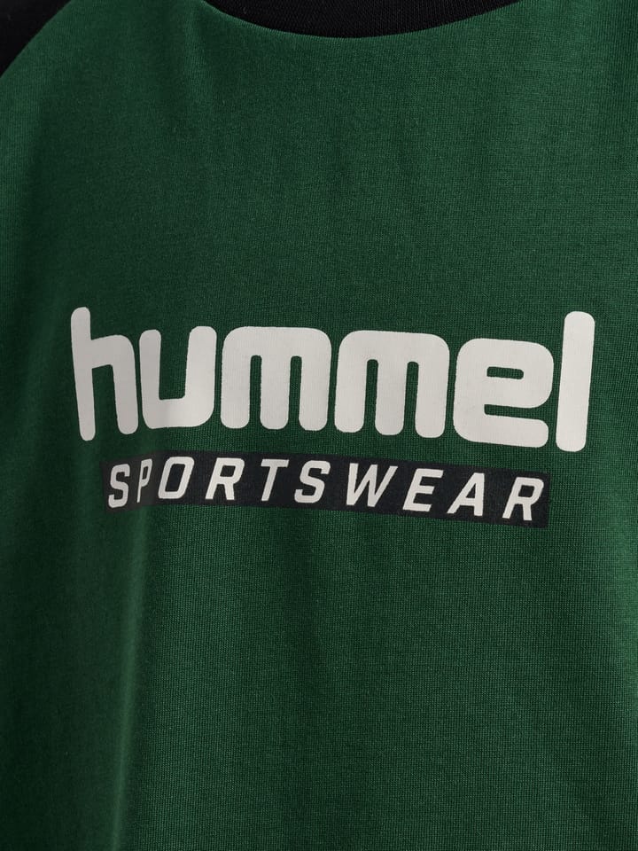 Hummel Hmljr Logo T-Shirt Short Sleeve Dark Green Hummel Hummel Hmljr Logo T-Shirt Short Sleeve Dark Green Hummel
