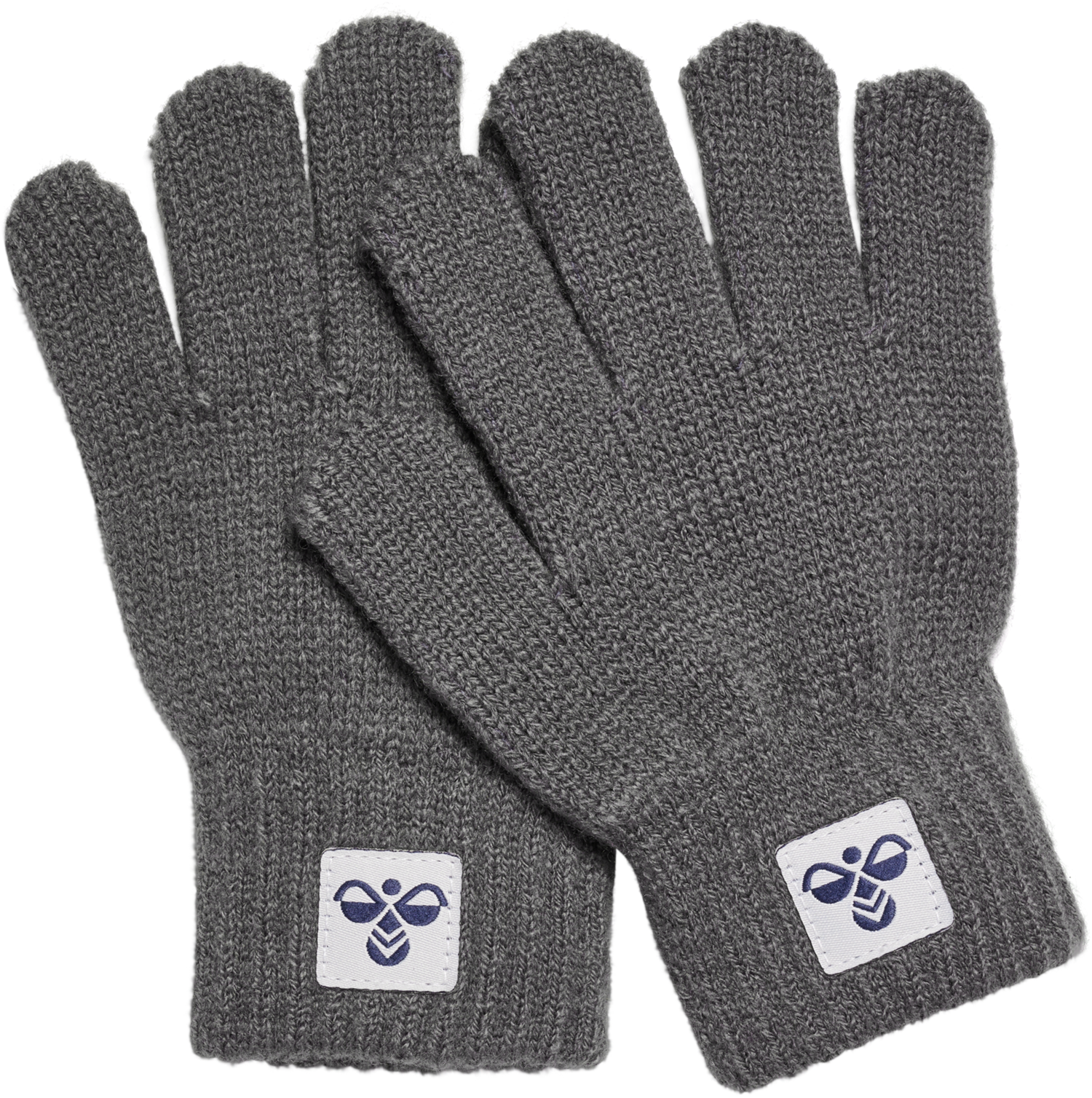 Hummel Hmljr Knit Gloves 2-Pack Dark Gull Gray