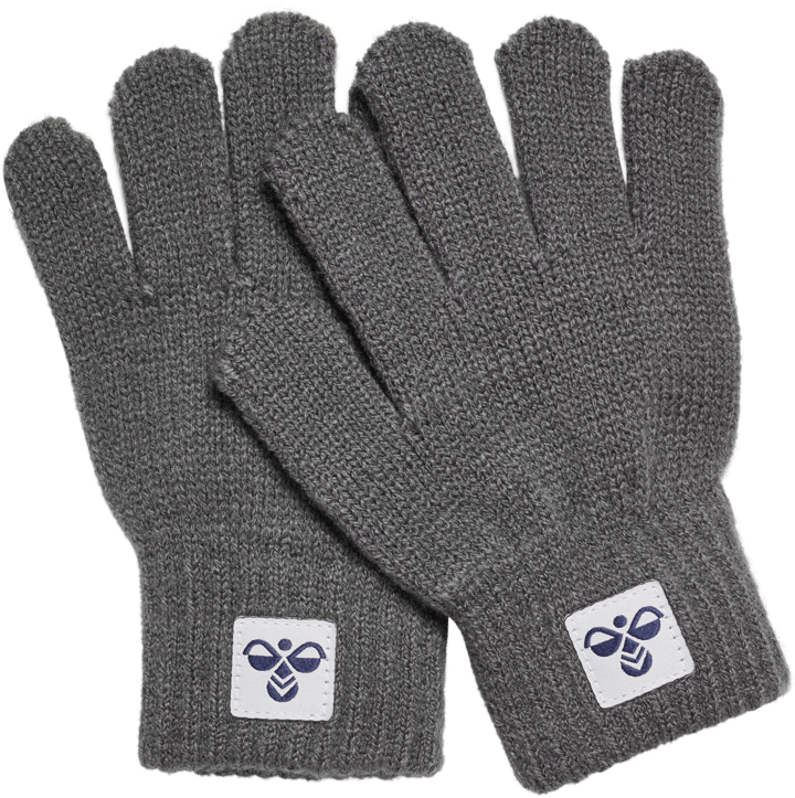Hummel Hmljr Knit Gloves 2-Pack Dark Gull Gray Hummel