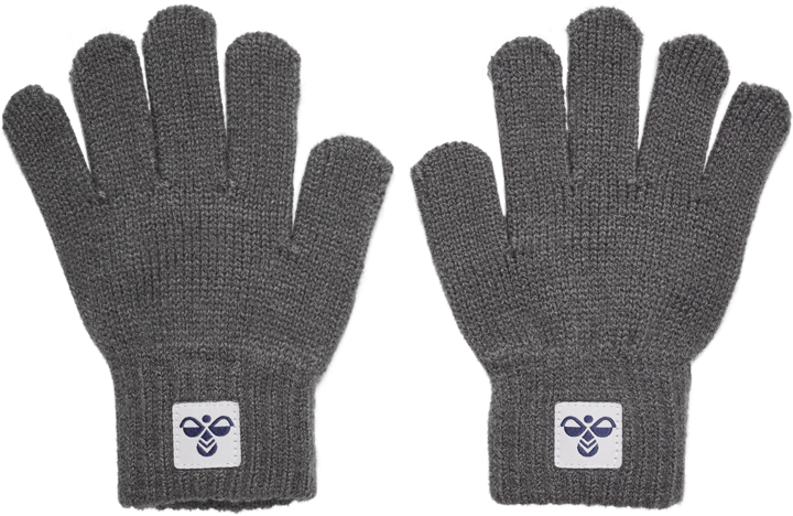Hummel Hmljr Knit Gloves 2-Pack Dark Gull Gray Hummel