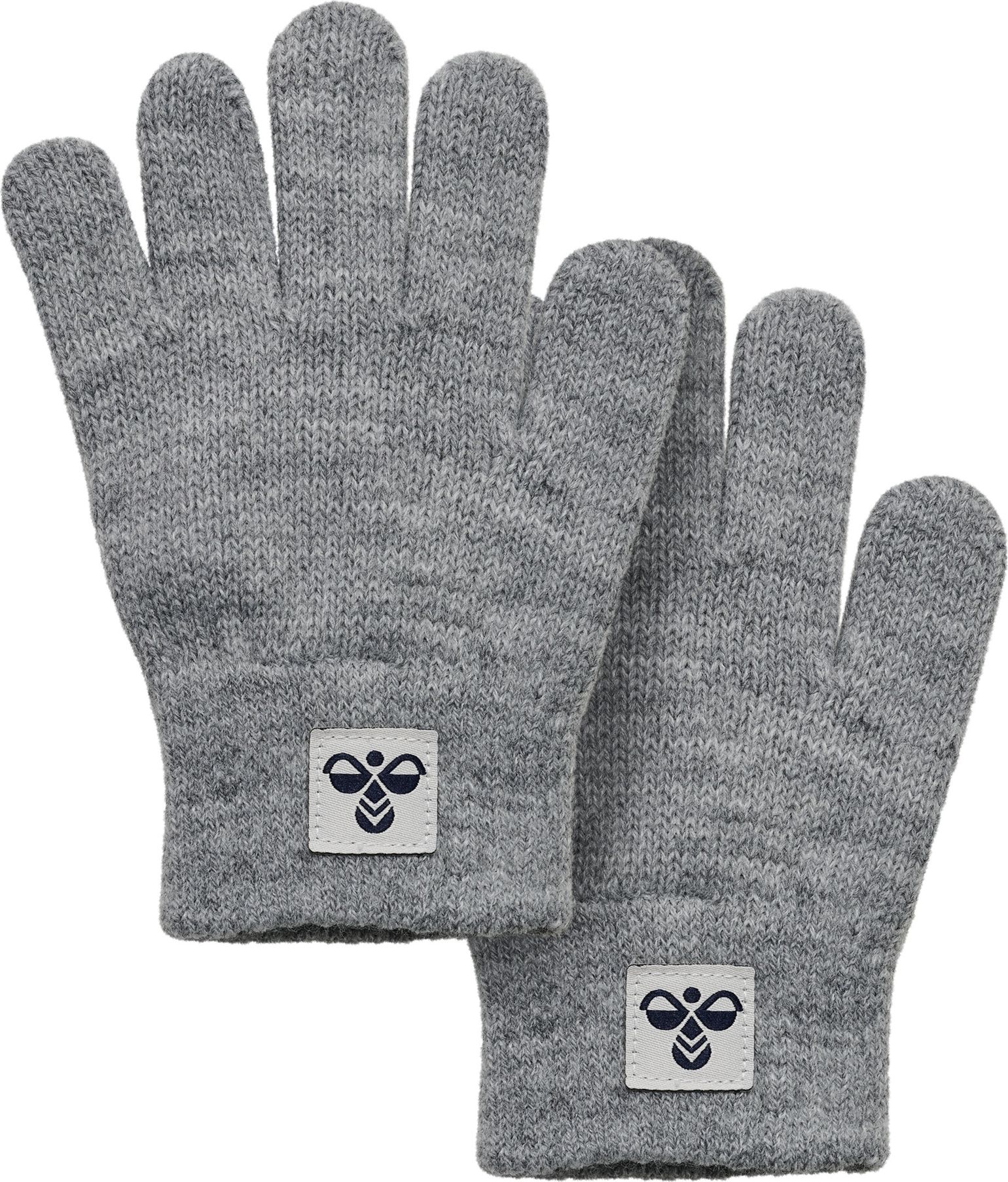 Hummel Hmljr Knit Gloves 2-Pack Grey Melange