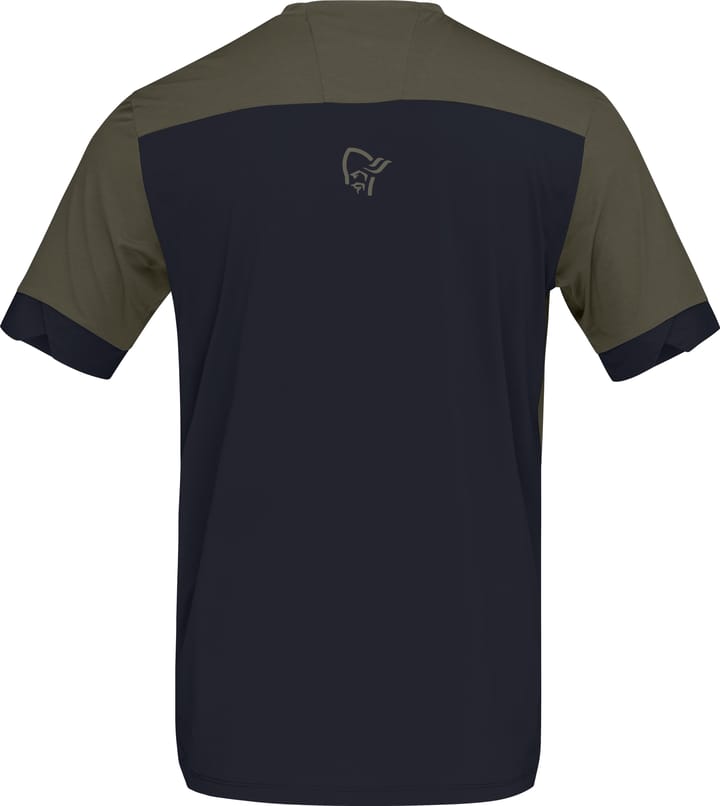 Norrøna Men's Fjørå Equaliser T-Shirt Olive Night/Caviar Black Norrøna