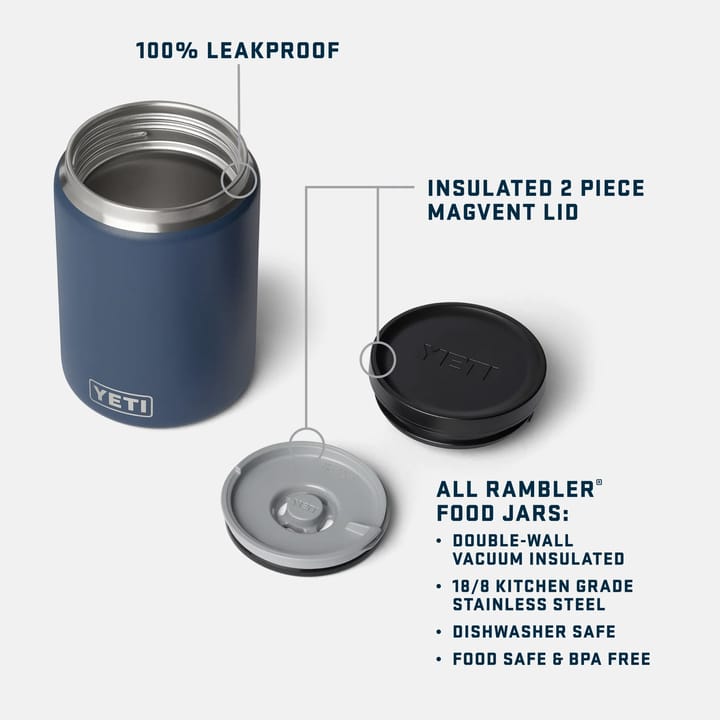 Yeti Rambler 24oz (710ml) Insulated Food Jar Black Yeti