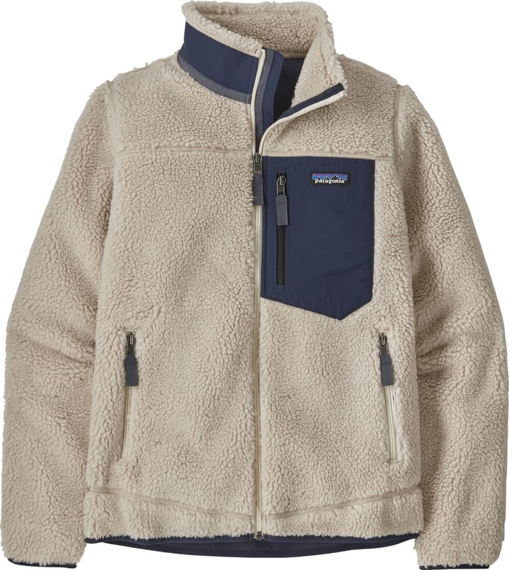 Patagonia W's Classic Retro-X Jkt Natural W/new Navy Patagonia