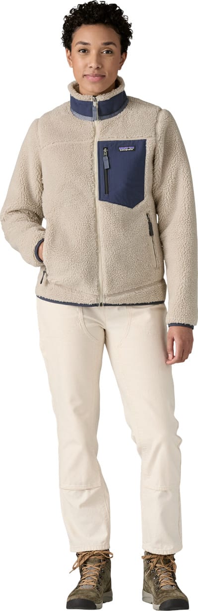 Patagonia W's Classic Retro-X Jkt Natural W/new Navy Patagonia Patagonia W's Classic Retro-X Jkt Natural W/new Navy Patagonia