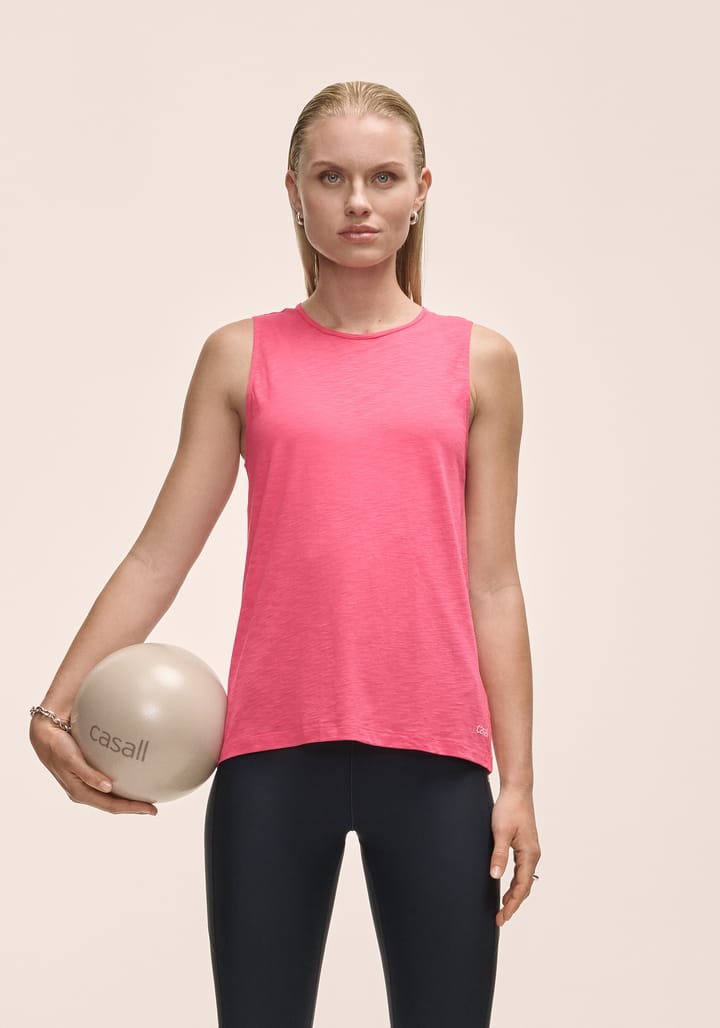 Casall Women's Soft Texture Tank Ruby Blush Casall