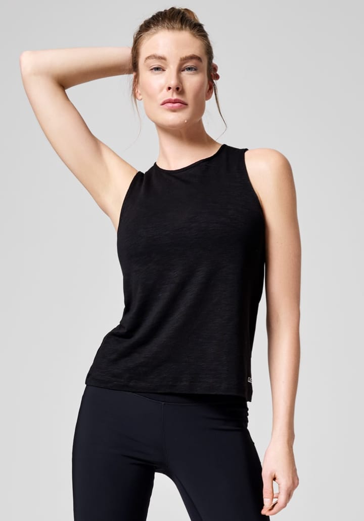 Casall Soft Texture Tank Black Casall