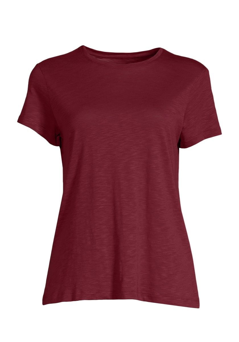 Casall Soft Texture Tee Evening Red