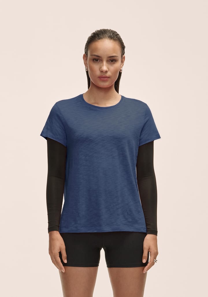 Casall Women's Soft Texture Tee Blue Shadow Casall