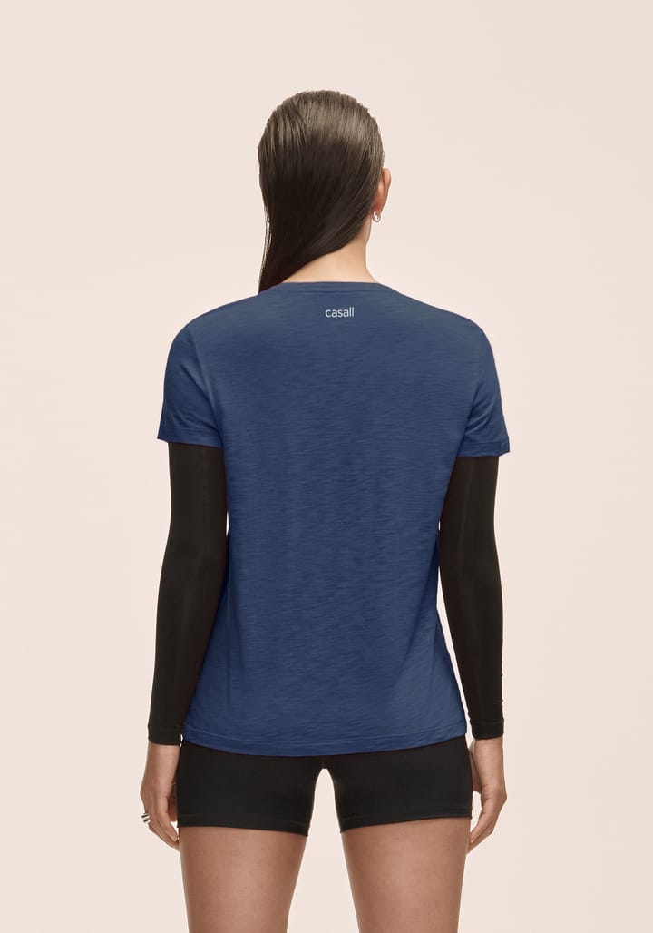 Casall Women's Soft Texture Tee Blue Shadow Casall