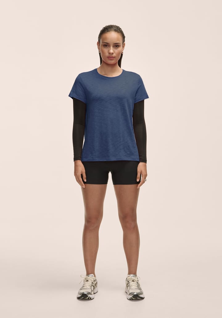 Casall Women's Soft Texture Tee Blue Shadow Casall