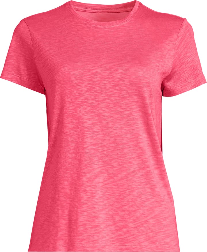 Casall Women's Soft Texture Tee Ruby Blush Casall Casall Women's Soft Texture Tee Ruby Blush Casall