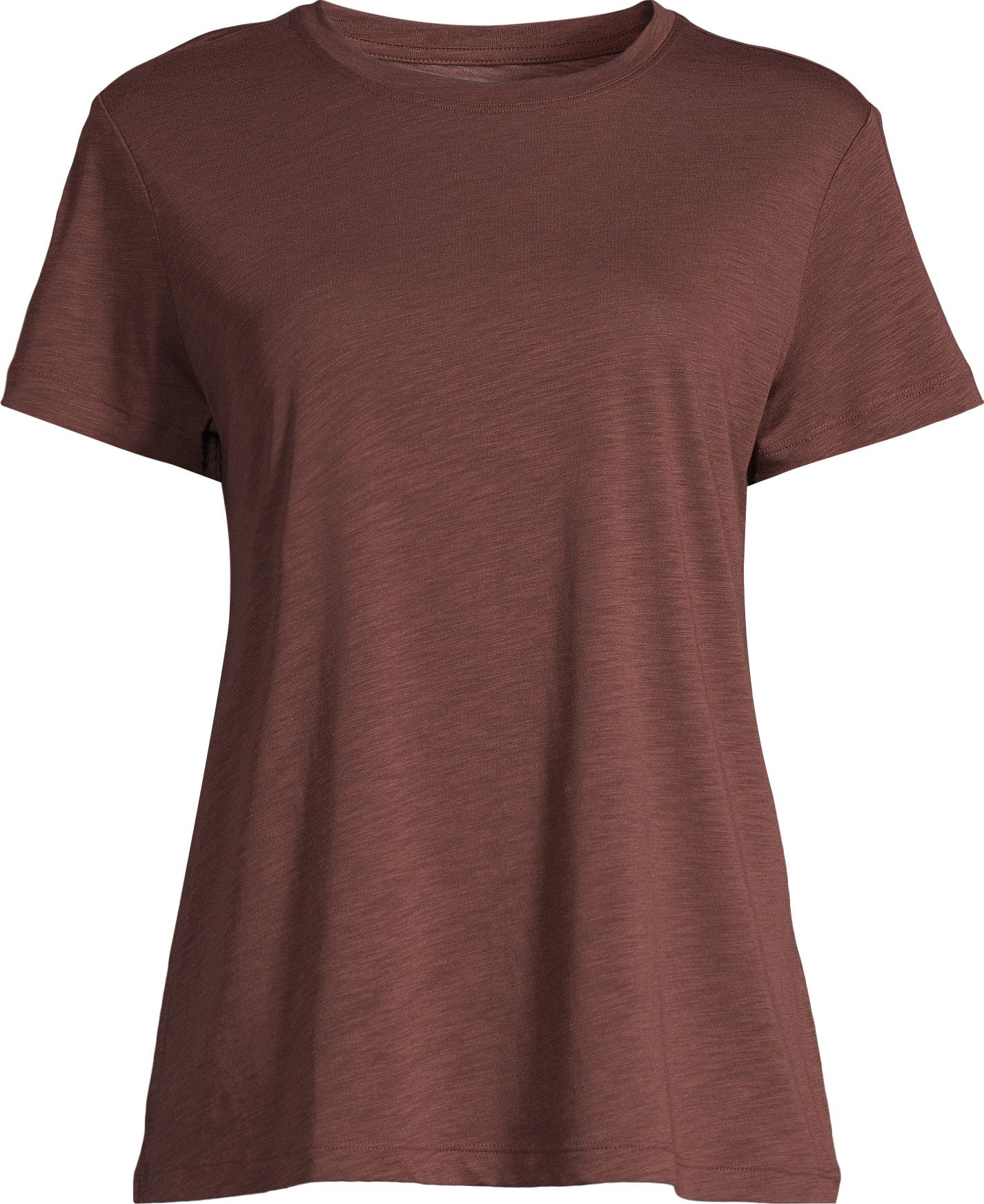 Casall Women's Soft Texture Tee Dark Brown
