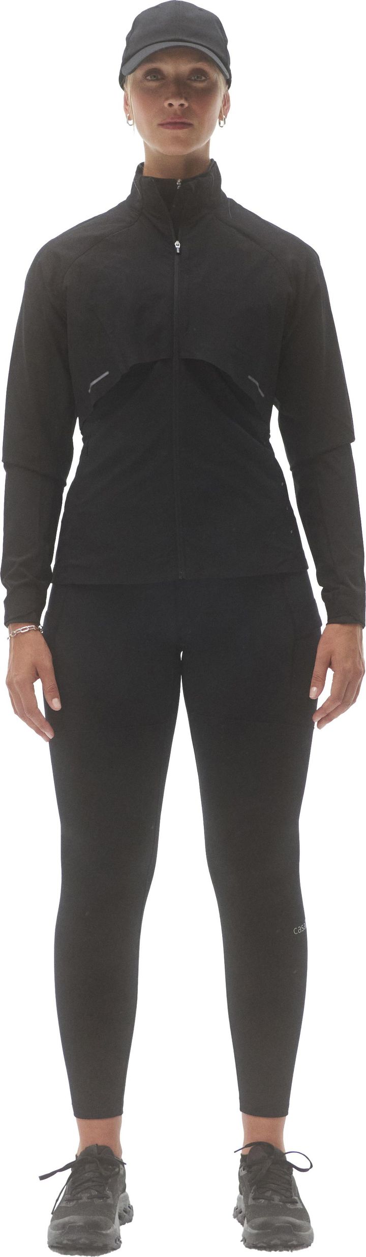 Casall Women's Dynamic Windbreaker Jacket Black Casall