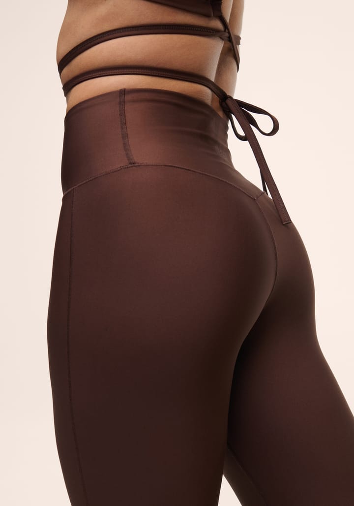Casall Women's Flare High Waist Pant Dark Brown Casall