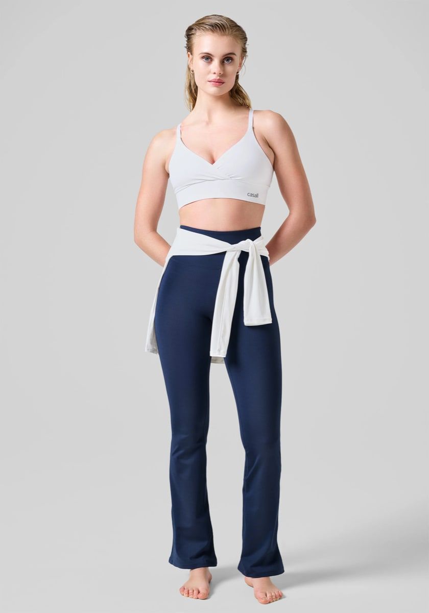 Casall Women's Flare High Waist Pant Core Blue