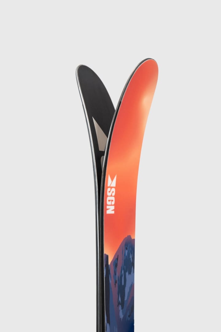 SGN Skis Rabbagast Sunset Orange Artwork SGN skis