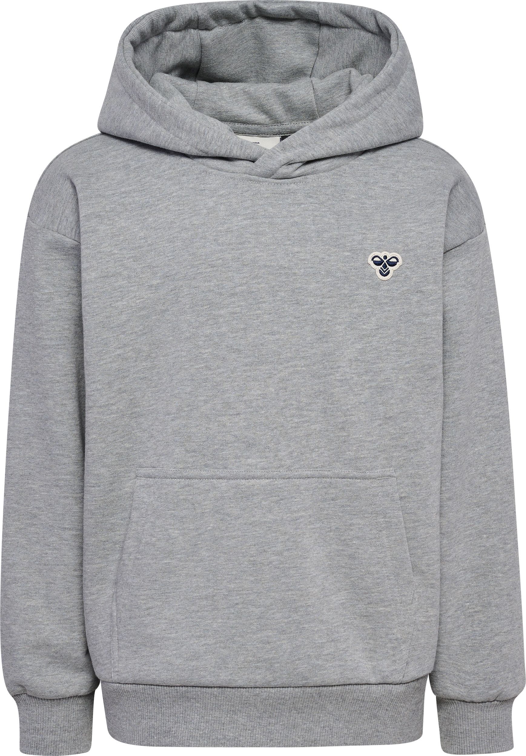 Hummel Kids' Hmljr Loose Hoodie Bee Grey Melange