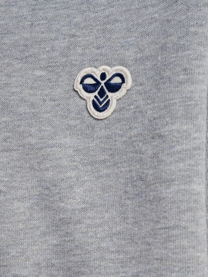 Hummel Kids' Hmljr Loose Hoodie Bee Grey Melange Hummel