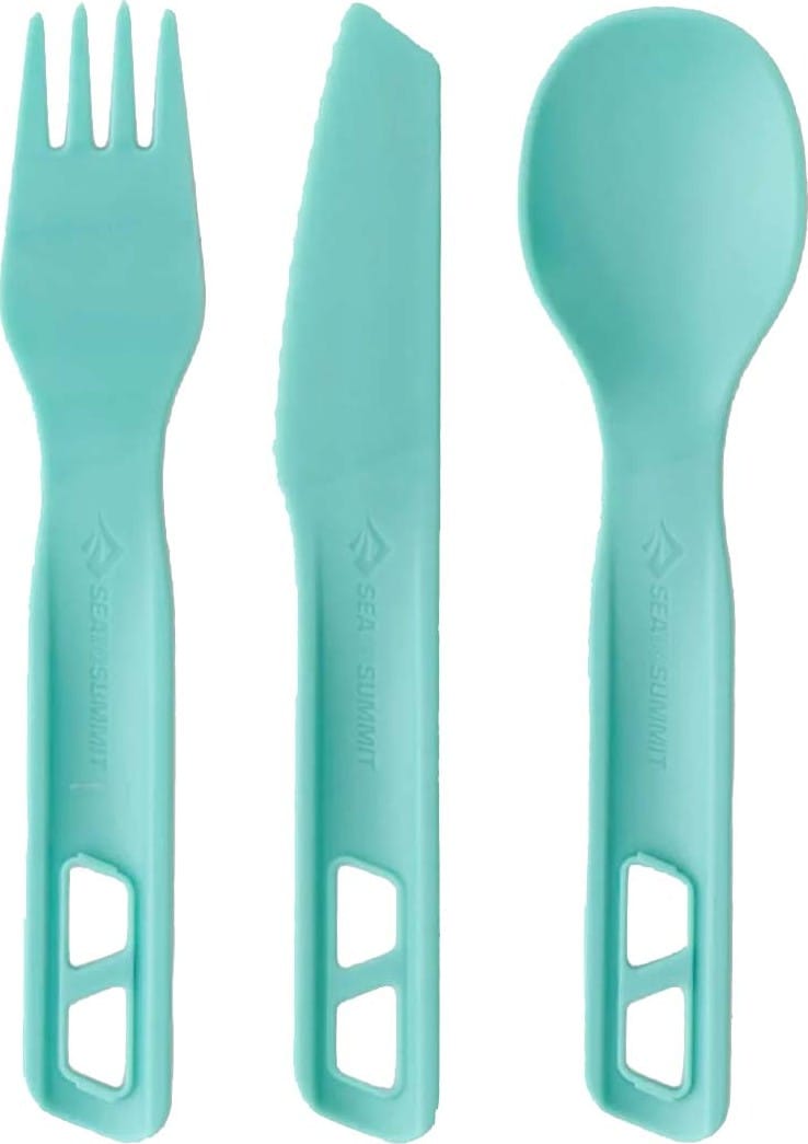 Sea To Summit Passage Cutlery Set 3 Pieces Aqua Sea Blue