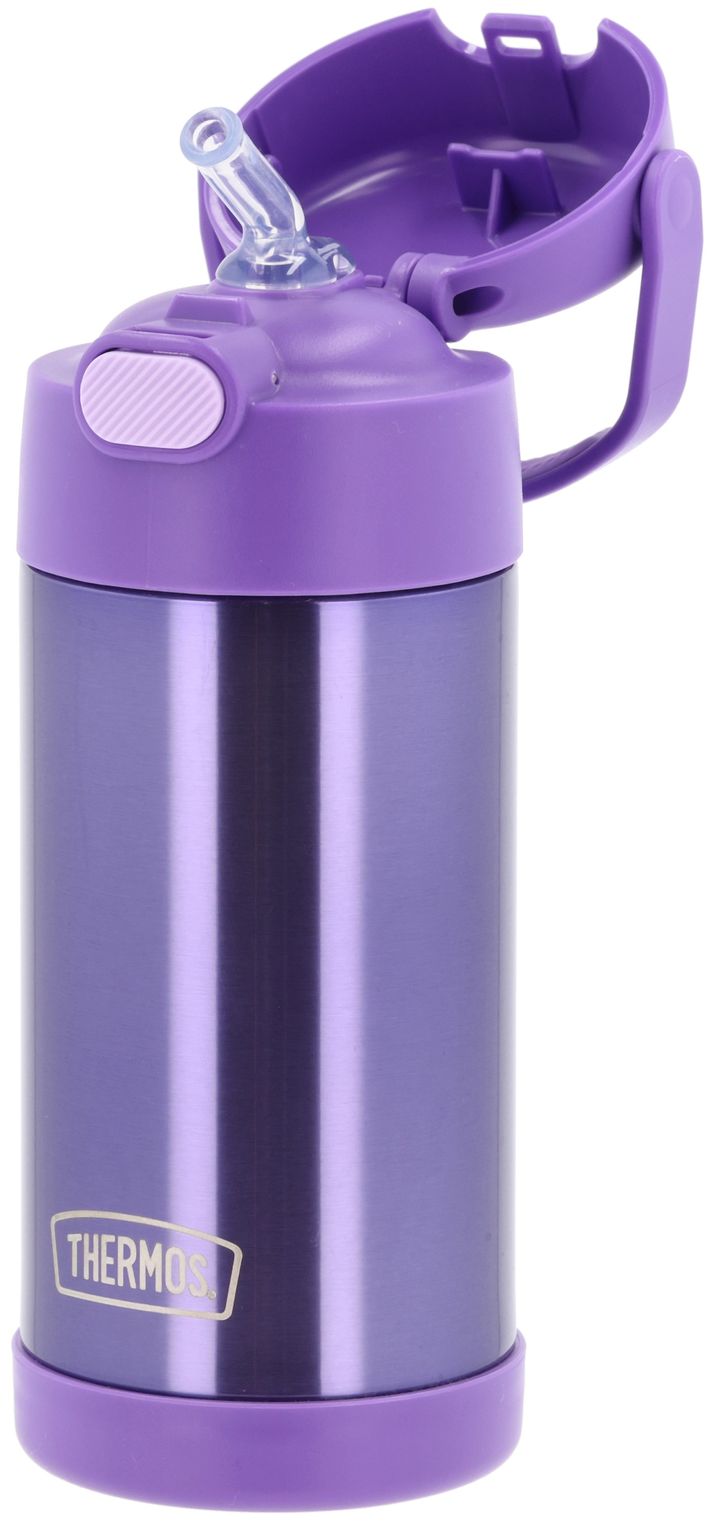 Thermos Funtainer Beverage Bottle With Pop-Up Straw Violet Thermos