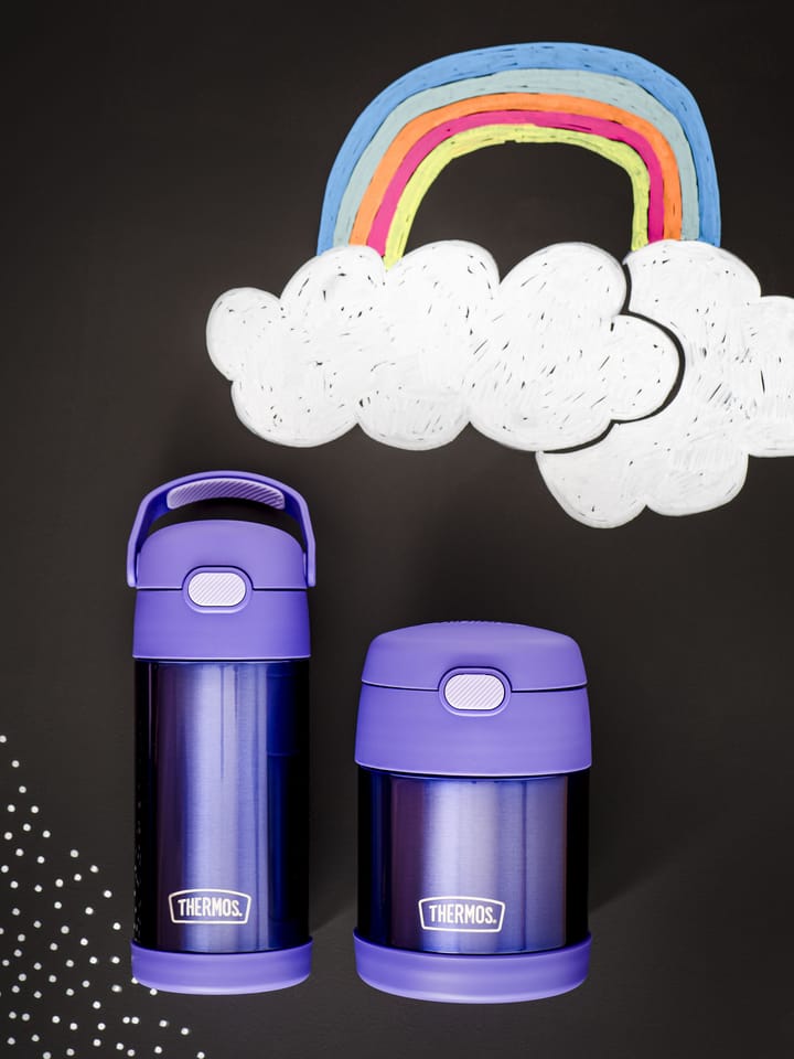 Thermos Funtainer Beverage Bottle With Pop-Up Straw Violet Thermos