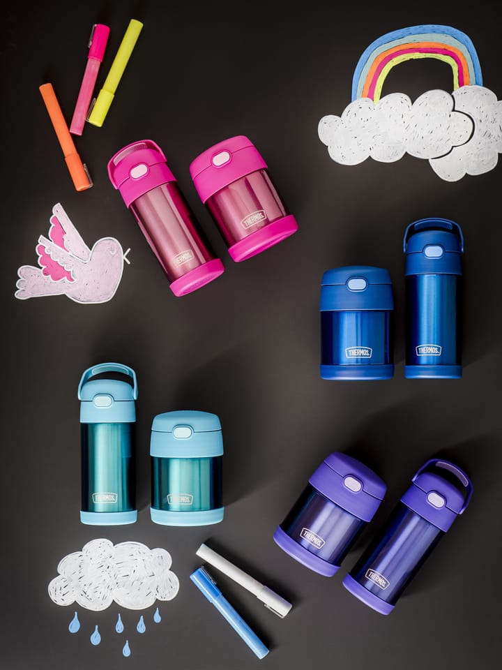 Thermos Funtainer Beverage Bottle With Pop-Up Straw Violet Thermos