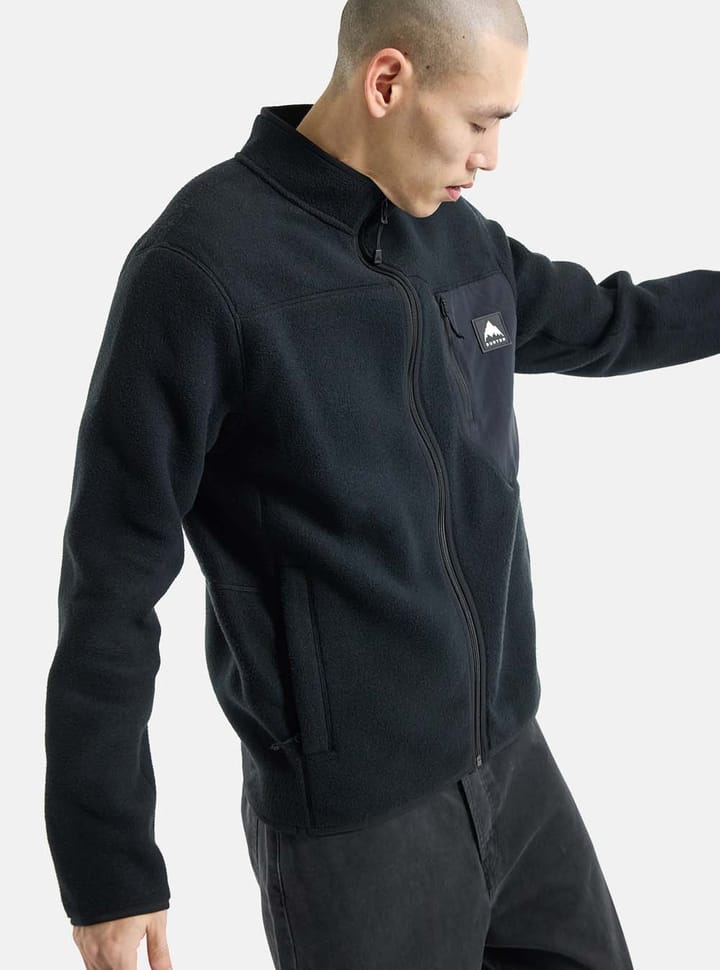 Burton Mens Cinder Full-Zip True Black Burton Burton Mens Cinder Full-Zip True Black Burton